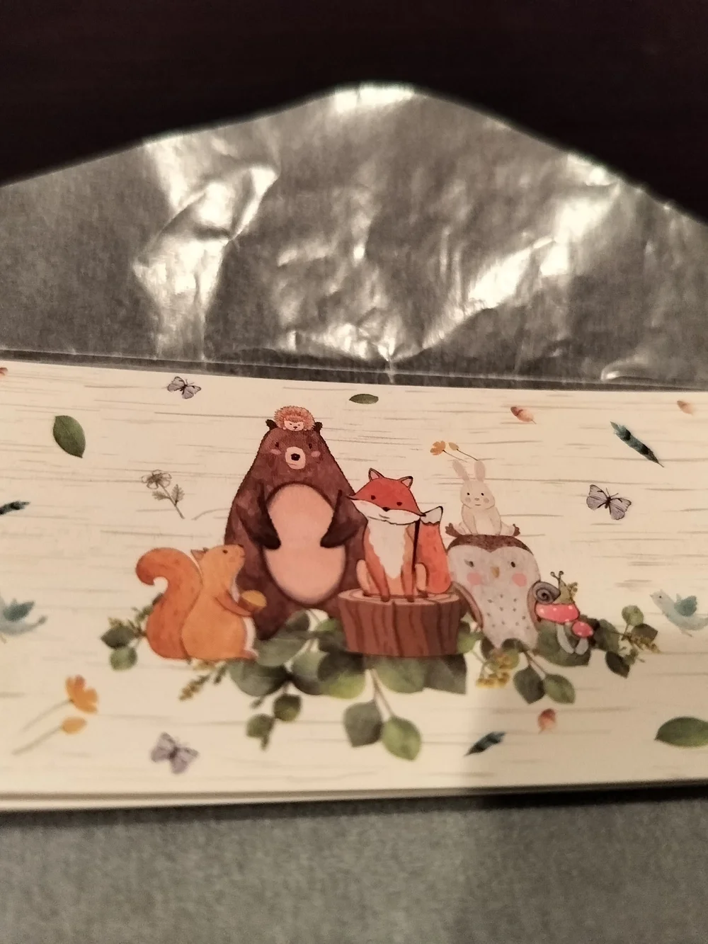 'Books for Baby' Woodland Baby Shower Bring Books For Baby Invitation Insert 20